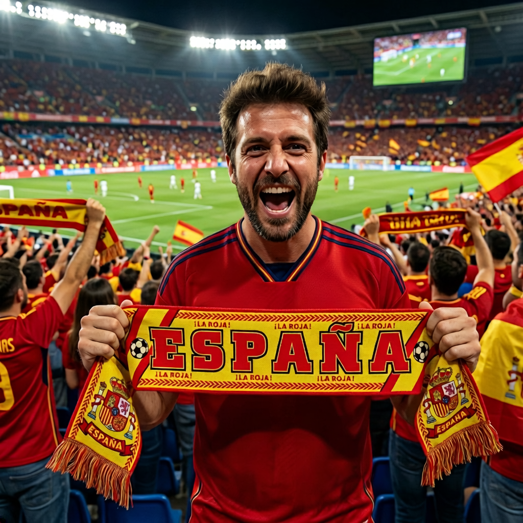 bufanda-espa&ntilde;a-tejida-alta-definicion-stock-comprar